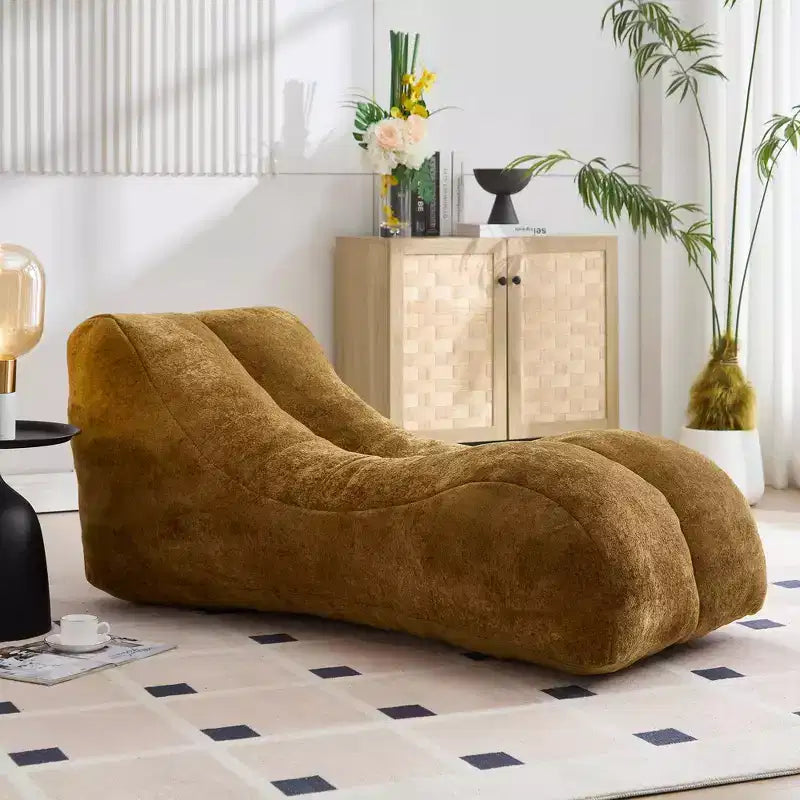 Creative bean bag sofa chair for adults, filled with high-quality, plump and elastic sponge, fitting body curves and providing gentle support
