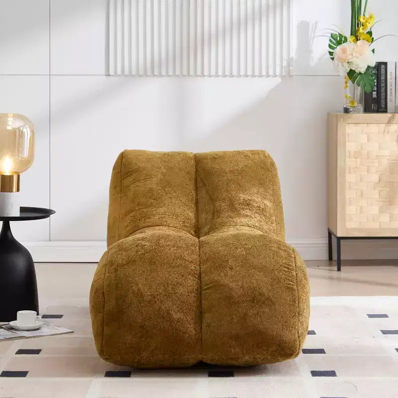 Creative bean bag sofa chair for adults, filled with high-quality, plump and elastic sponge, fitting body curves and providing gentle support