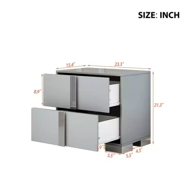 Okak Elegant 6-Drawer Bedroom Dressers with Unique Metal Handle, Mirrored Storage Cabinet,Chest of Drawers for Living Room,Entryway