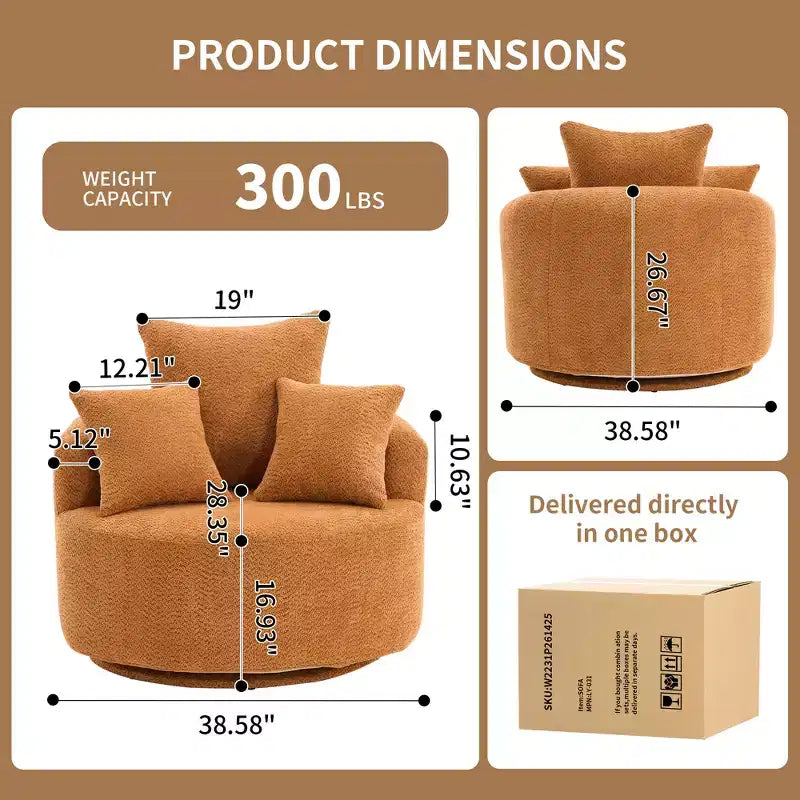 Whisen Swivel Compression Chair