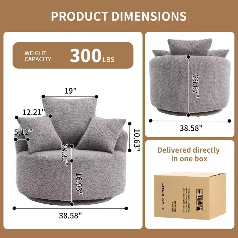 Whisen Swivel Compression Chair