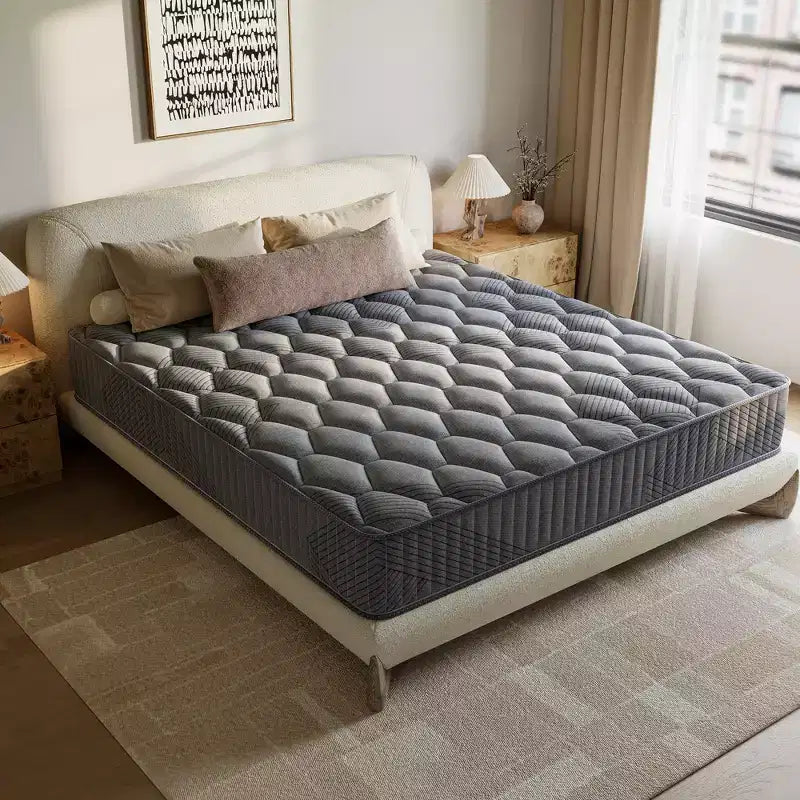 Swedrea Hybrid Mattress Anti Static Firm Cooling Breathable Gel Memory Foam, CertiPUR-US, OEKO-TEX Certified Foam, Gray