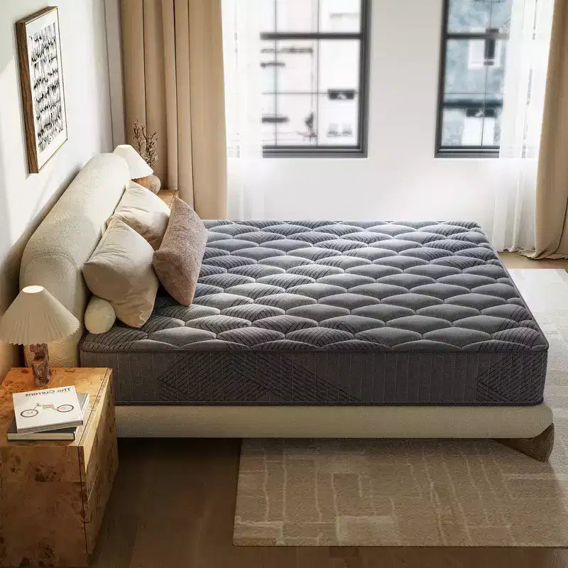 Swedrea Hybrid Mattress Anti Static Firm Cooling Breathable Gel Memory Foam, CertiPUR-US, OEKO-TEX Certified Foam, Gray