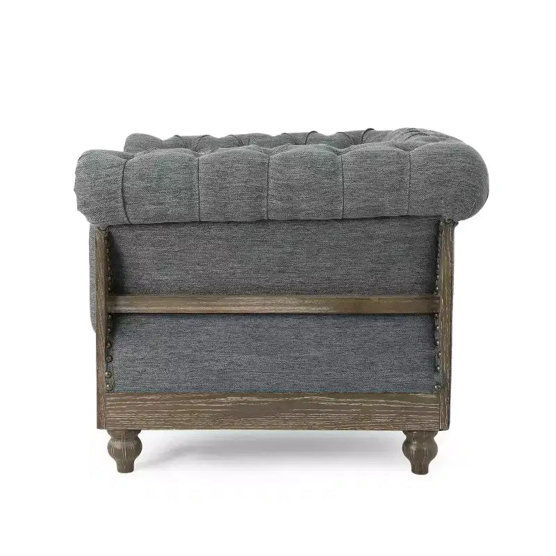 Christopher Knight Home Voll Chesterfield Fabric Tufted Club Chairs with Nailhead Trim (Set of 2)