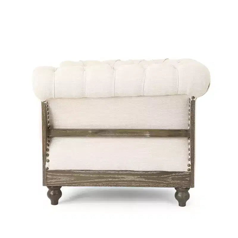 Christopher Knight Home Voll Chesterfield Fabric Tufted Club Chairs with Nailhead Trim (Set of 2)