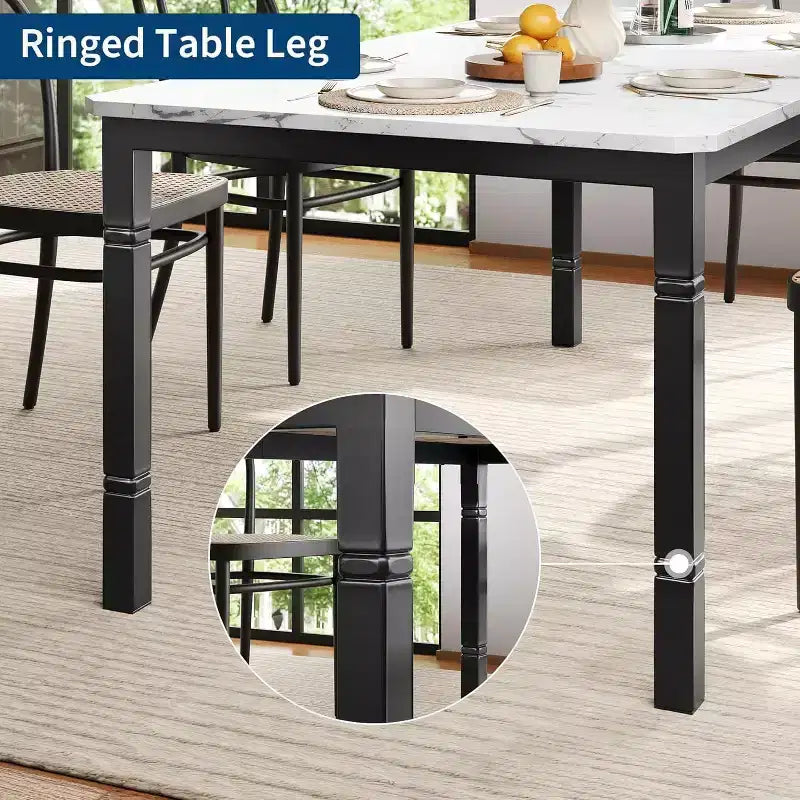 78 Inch Industrial Kitchen Table, Seats 6-8, with Safety Chamfer Corners, Multi-Purpose Dining Table for Home & Restaurant
