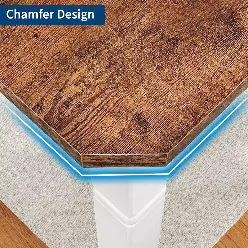 78 Inch Industrial Kitchen Table, Seats 6-8, with Safety Chamfer Corners, Multi-Purpose Dining Table for Home & Restaurant