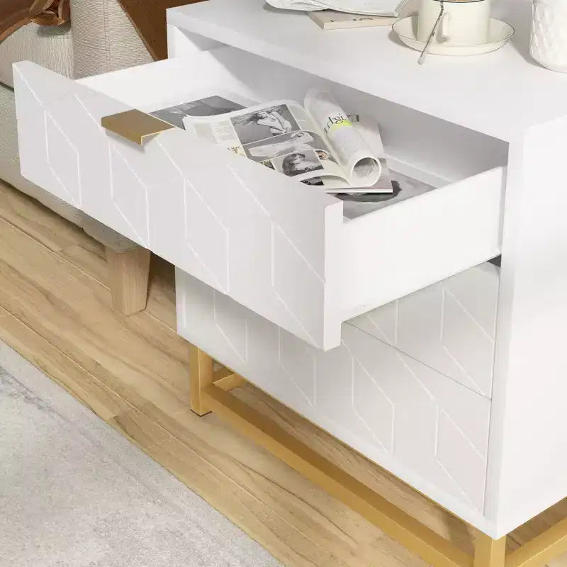 3 Drawer Dresser, Wood Chest Drawers with Storage for Closet, Bedroom, Drawers Dresser