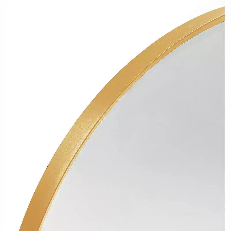 MAYEERTY 20x30 Metal Decorative Wall Mirror Framed Arched for Wall Gold