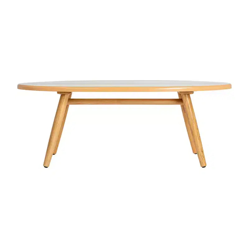 Surfboard Oval Coffee Table, Multicolor