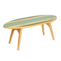 Surfboard Oval Coffee Table, Multicolor