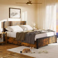 Queen Bed Frame with Storage, 4 Drawers and Heavy Duty Strong Metal Support Bed Frame with Wooden Headboard and Footboard