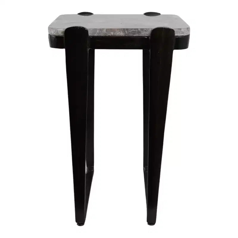 Metal & Aluminum Accent Table - Bronze Multi-Color Finish, Modern Side Table for Home, Office, Bedroom & Living Room Decor, 24 Inches