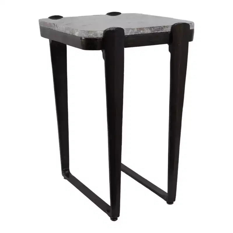 Metal & Aluminum Accent Table - Bronze Multi-Color Finish, Modern Side Table for Home, Office, Bedroom & Living Room Decor, 24 Inches
