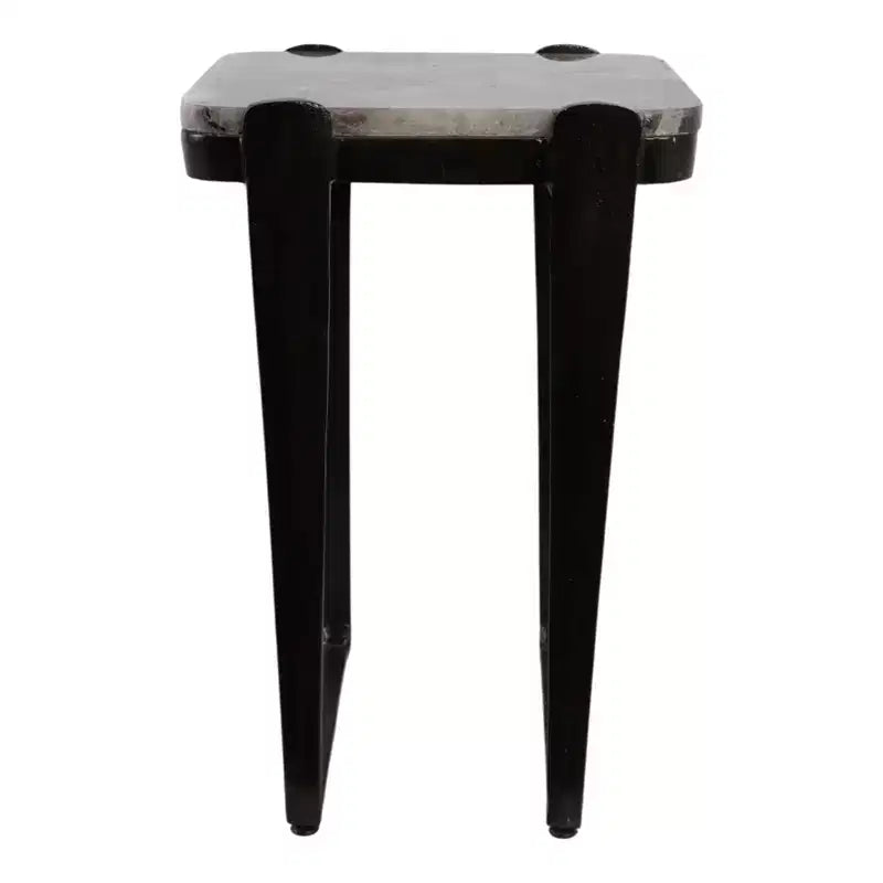 Metal & Aluminum Accent Table - Bronze Multi-Color Finish, Modern Side Table for Home, Office, Bedroom & Living Room Decor, 24 Inches