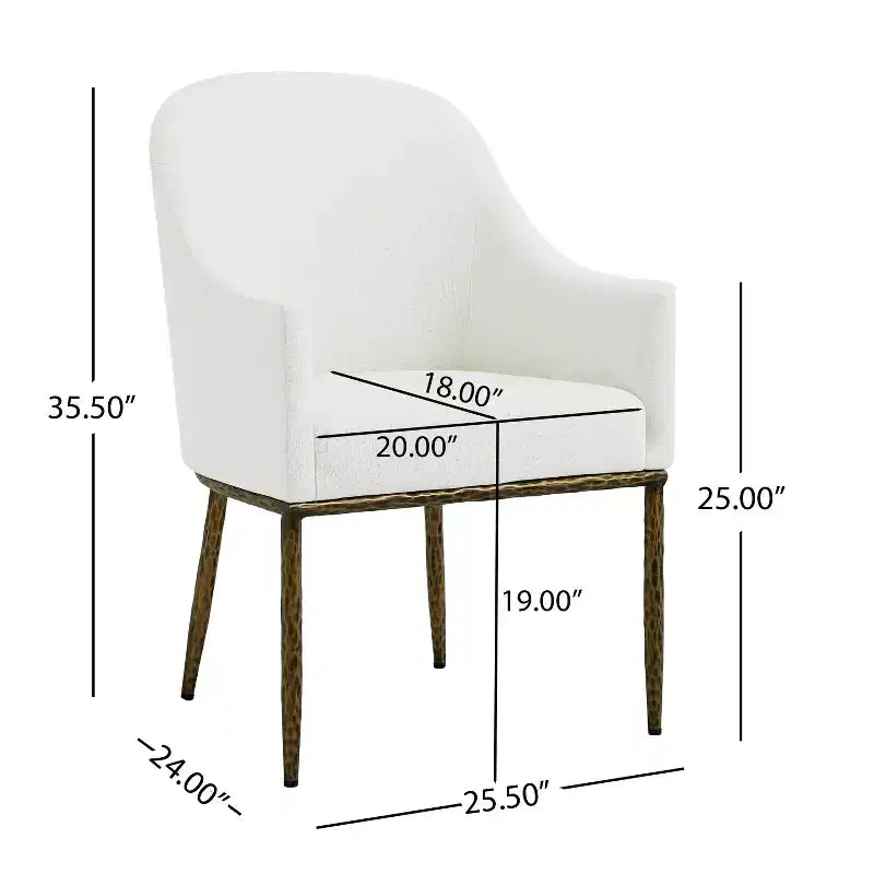 Christopher Knight Home Chanin Modern Iron Upholstered Dining Chair with Forged Pewter Metal Legs