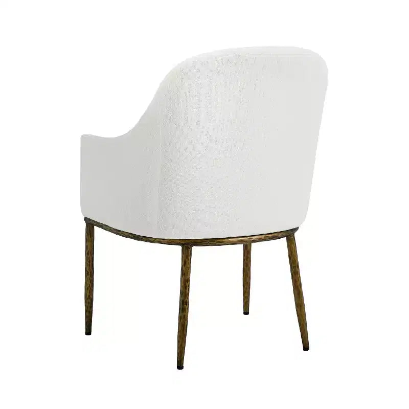 Christopher Knight Home Chanin Modern Iron Upholstered Dining Chair with Forged Pewter Metal Legs