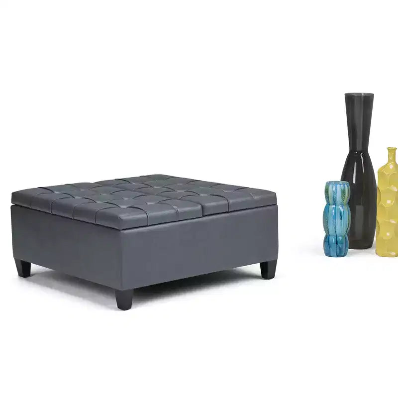36 Elliot Coffee Table Storage Ottoman - WyndenHall