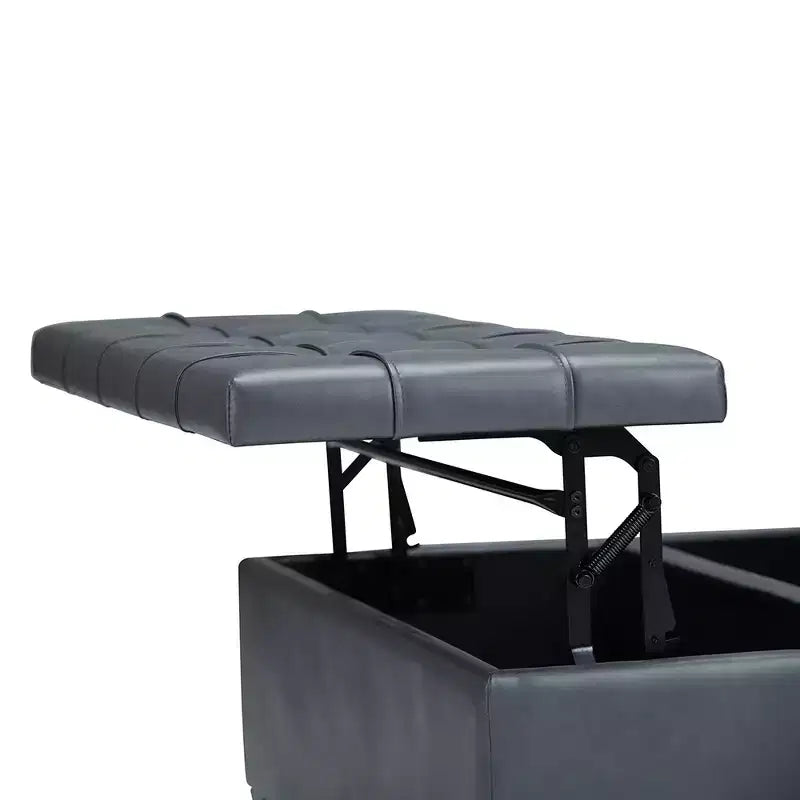 36 Elliot Coffee Table Storage Ottoman - WyndenHall